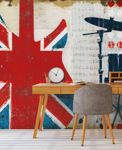 Papel pintado patriótico británico