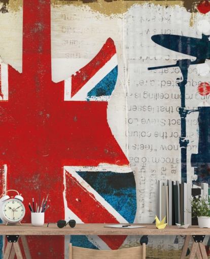 Papel pintado patriótico británico