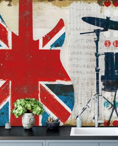 Patriotisk brittisk tapet Patriotisk brittisk tapet