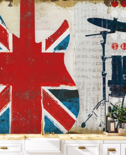 Papel pintado patriótico británico
