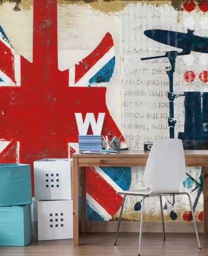 Patriottisch Brits behang