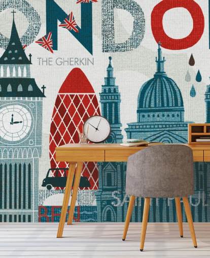 London wall mural