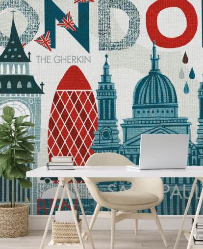 Londoner Wandbild Londoner Wandbild