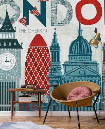 London wall mural