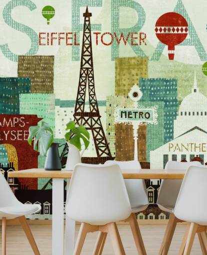 Paris Wall Mural