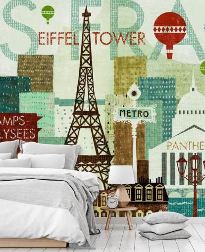 Pariser Wandbild Pariser Wandbild