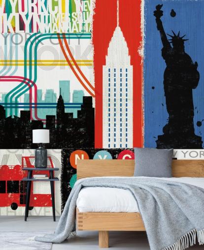 New York Mural Wallpaper