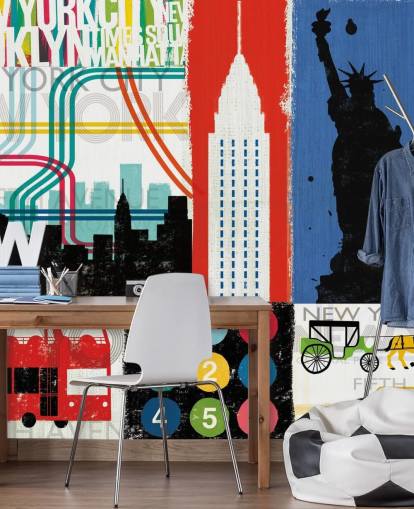 Papel de Parede New York Mural Papel de Parede New York Mural