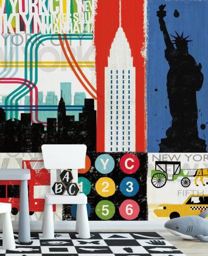 New York Mural Wallpaper