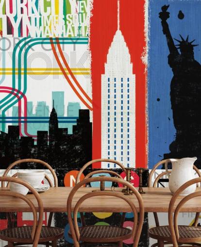 New York Mural Wallpaper