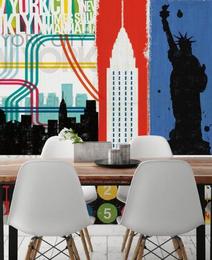 Papel de Parede New York Mural Papel de Parede New York Mural