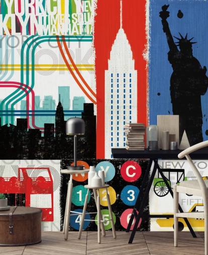 New York Mural Wallpaper