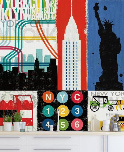 New York Mural Wallpaper