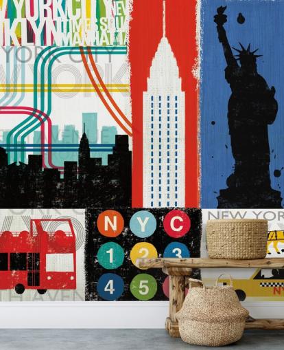 New York Mural Wallpaper
