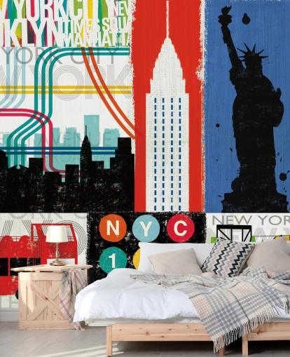 New York Mural Wallpaper