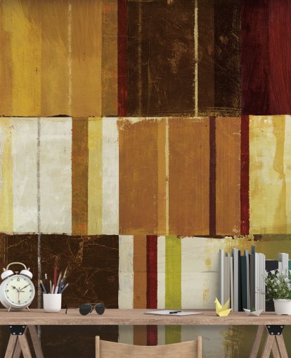 Brown, Red and Green Lined Wallpaper Brown, Red and Green Lined Wallpaper