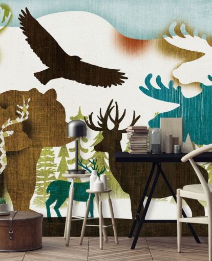 Papel Pintado Animales De Montaña