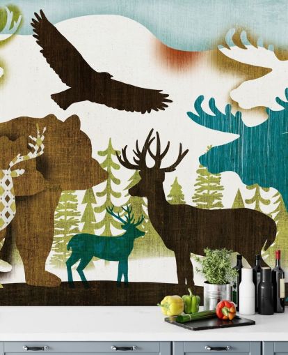 Papel Pintado Animales De Montaña