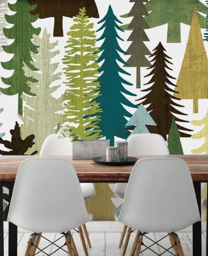 Abstrakt Forest Print Bakgrund Abstrakt Forest Print Bakgrund