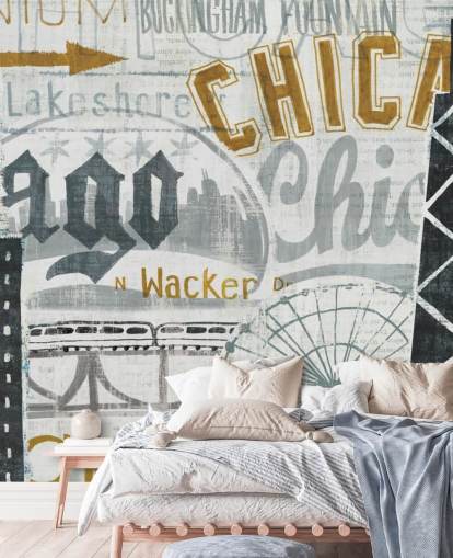 Fondo de pantalla abstracto de Chicago City