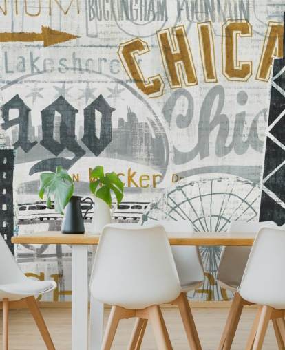 Abstrakt Chicago City Baggrund