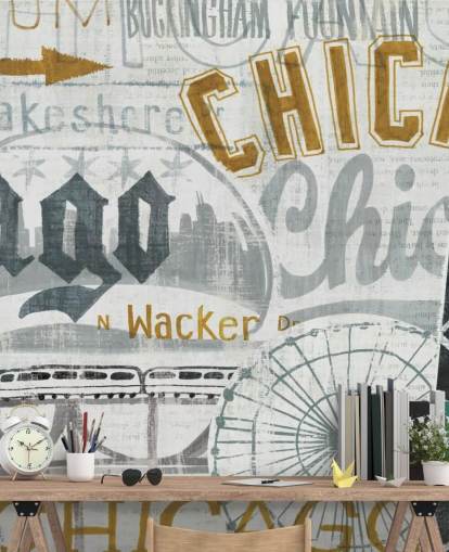 Fondo de pantalla abstracto de Chicago City