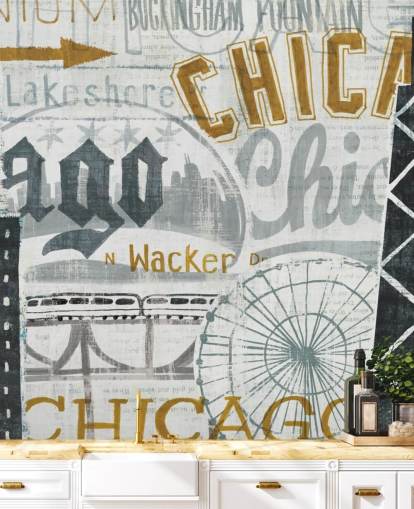 Fondo de pantalla abstracto de Chicago City