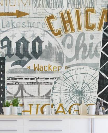 Abstrakt Chicago City Bakgrunn Abstrakt Chicago City Bakgrunn