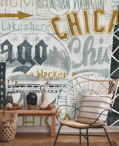 Abstrakti Chicago City Taustakuva