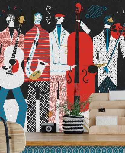 Papel de parede Art Deco Style Art of Swing Band