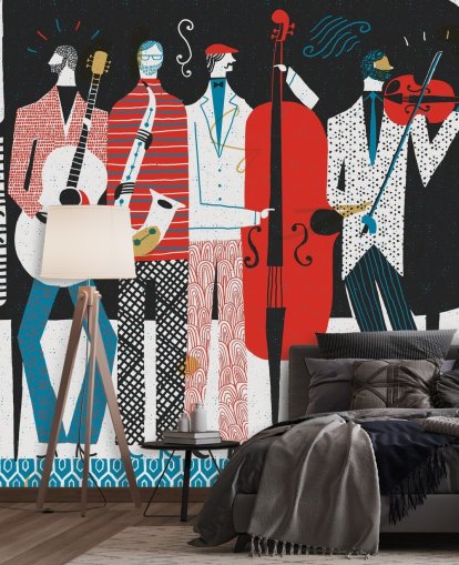 Papier Peint Art Déco Art of Swing Band
