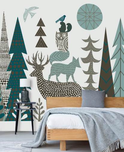 Mural de pared Fauna abstracta