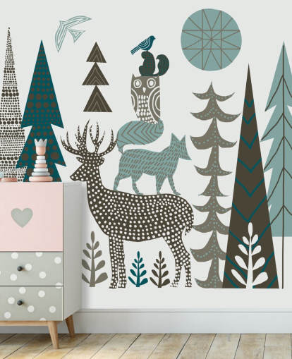 Mural de pared Fauna abstracta