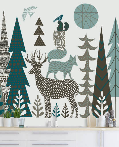 Mural de pared Fauna abstracta