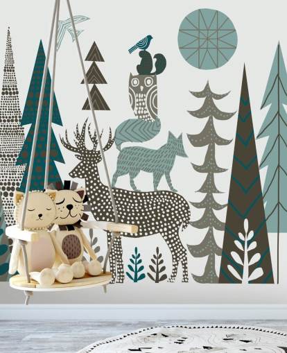 Mural de pared Fauna abstracta