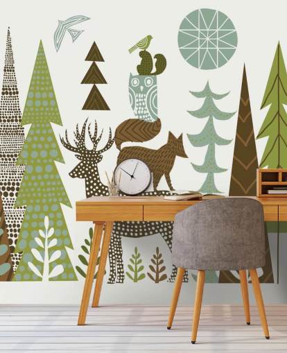 Abstrakt Mountain Wildlife USA Bakgrunn Abstrakt Mountain Wildlife USA Bakgrunn