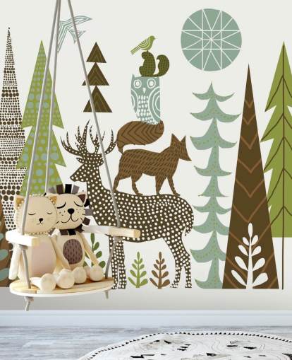 Abstrakt Mountain Wildlife USA Bakgrunn