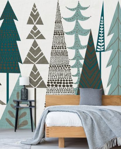 Forest Folklore Trees Wall Mural 