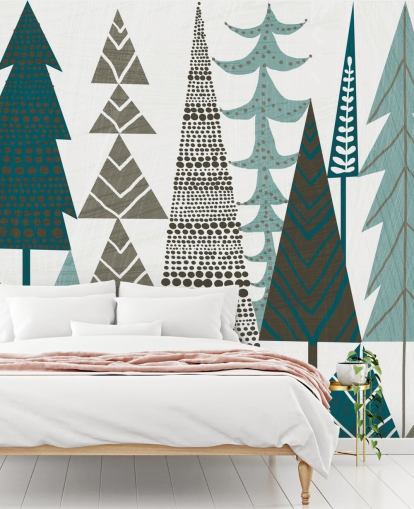 Forest Folklore Trees Wall Mural 