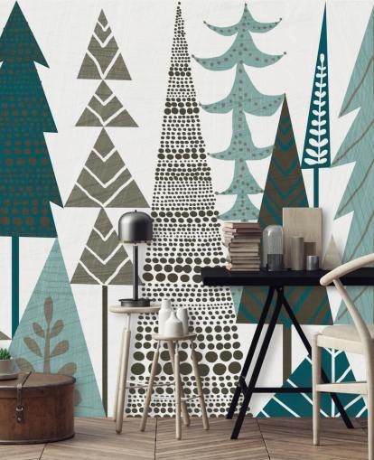 Forest Folklore Trær Veggmaleri Forest Folklore Trær Veggmaleri