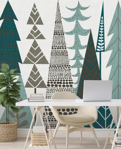 Forest Folklore Trees Muurschildering Forest Folklore Trees Muurschildering