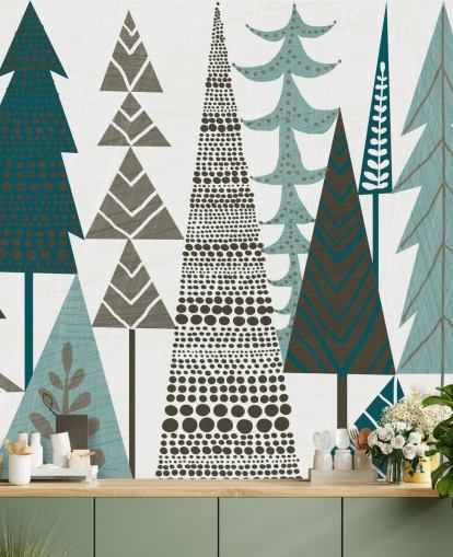 Forest Folklore Trees Muurschildering Forest Folklore Trees Muurschildering