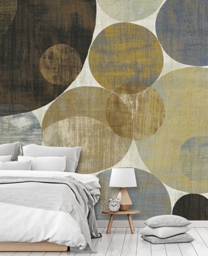 beige and brown custom pattern wallpaper mural called Circulation II by Michael Mullan for bedrooms and living rooms beige and brown custom pattern wallpaper mural called Circulation II by Michael Mullan for bedrooms and living rooms