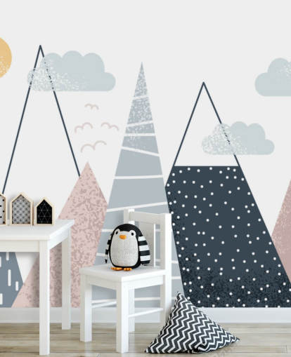 Papier peint mural de paysage de montagne mignon Papier peint mural de paysage de montagne mignon