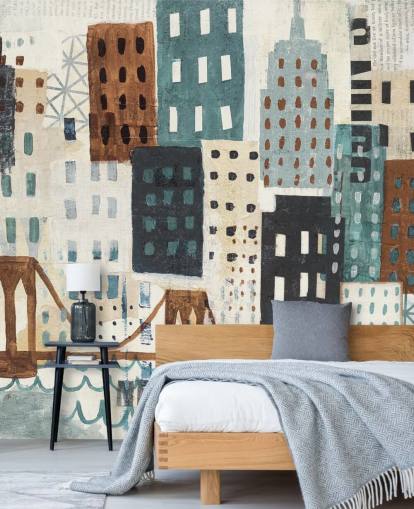 Mural de pared Pintura abstracta de Nueva York