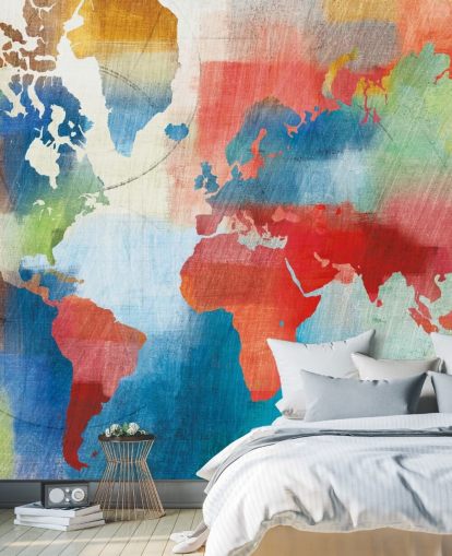 Colorful Map Wallpaper Colorful Map Wallpaper