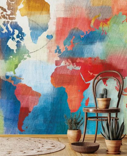 Farverigt kort tapet Farverigt kort tapet