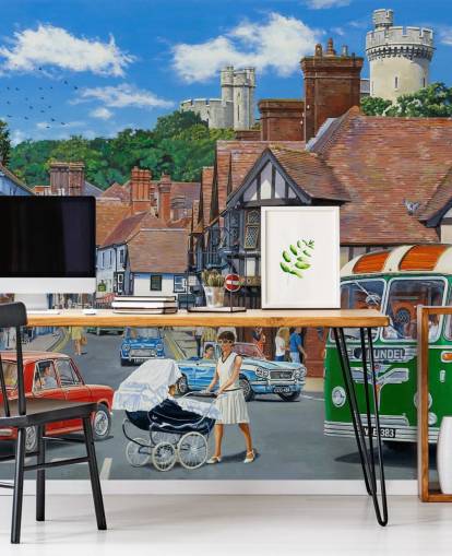 mural de parede personalizado de casa de repouso de Arundel, de Trevor Mitchell