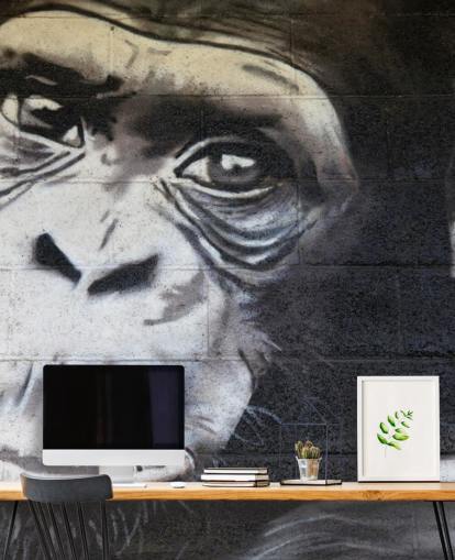 Simpanssi Graffiti Taustakuva Seinämaalaus