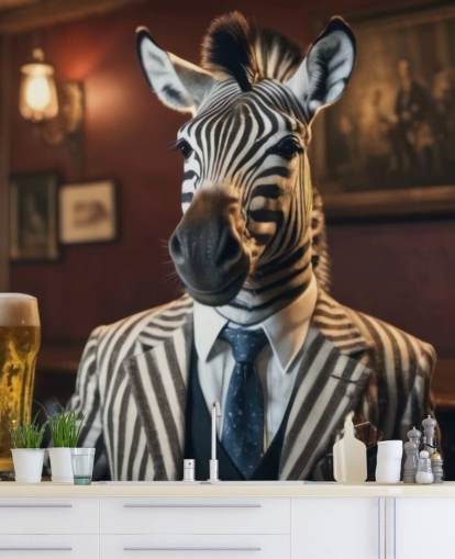 muokattava hauska taustakuvamaalaus nimeltään Zebra tuopilla muokattava hauska taustakuvamaalaus nimeltään Zebra tuopilla